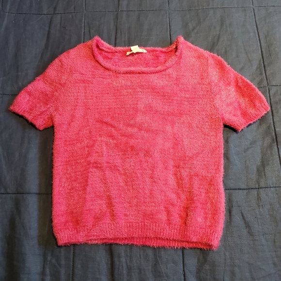 Garage Fuzzy Crop Top Y2K - Picture 2 of 4